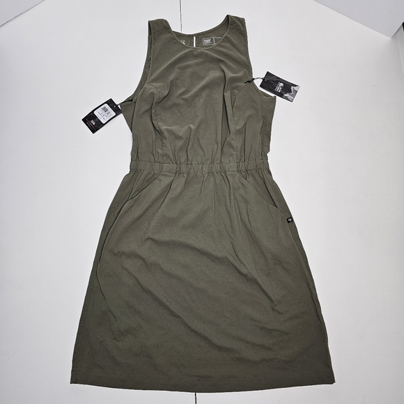 Mountain Hardwear Dynama 2 Tank Dress Woman's S/P NWT  Army Green. - Picture 2 of 16